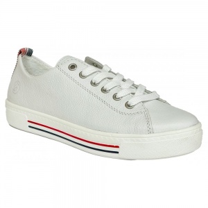 Remonte Womens D0900-80 Harar White Lace-Up Trainers