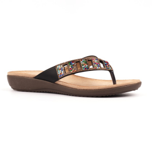 Lunar Abigail II Black Sandal