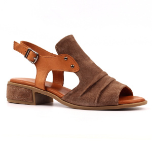 Lunar Jayleen Taupe Leather Sandal