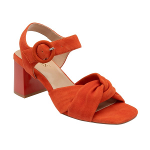 Lotus Maria Orange  Suede Open-Toe Sandals