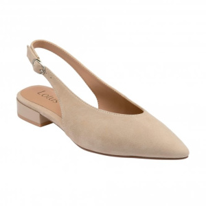 Lotus Morton Nude Suede Pointed-Toe Shoes