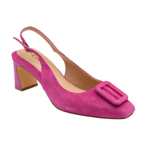 Lotus Rochelle Pink Suede Slingback Court Shoes