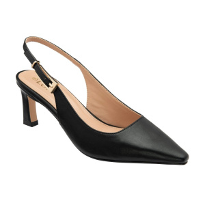 Lotus Sharon Black Slingback Court Shoes