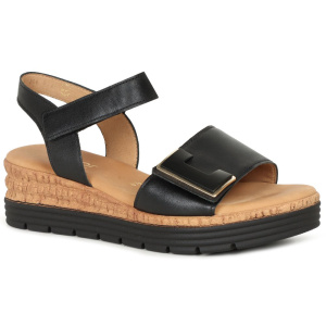 Gabor Shout Womens Black Wedge Heel Sandals