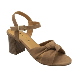 Ravel Balne Tan Suede Block Heeled Sandals